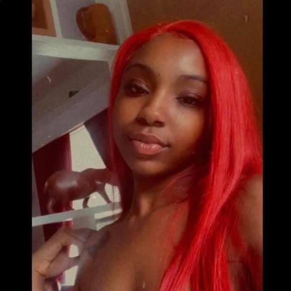 Red human hair wig - Picture 6 of 6